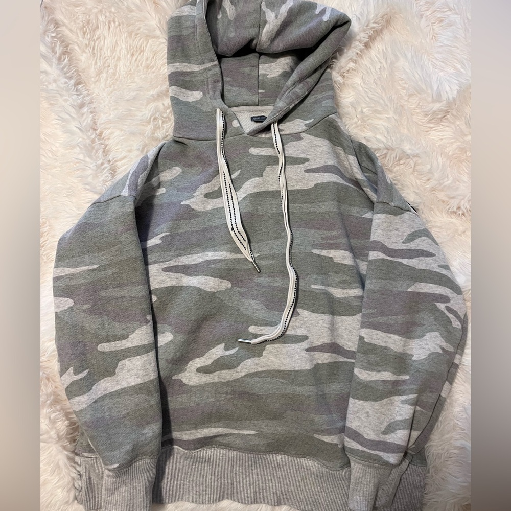 Aerie Gray Camouflage Hoodie